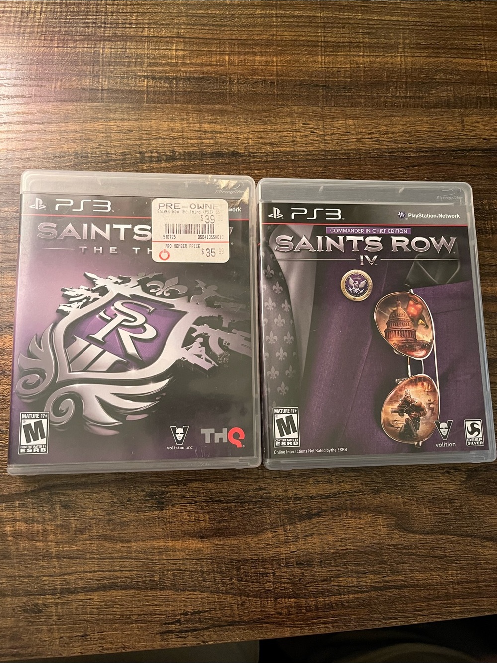 Sony PlayStation 3 PS3 Saints Row: The Third and Saints Row IV Video Game Bundle